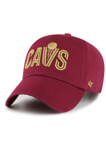 47 Cleveland Cavaliers Script Clean Up Adjustable Hat - Maroon