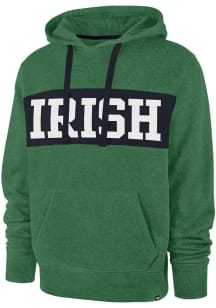 47 Notre Dame Fighting Irish Mens Kelly Green Chest Pass Fashion Hood