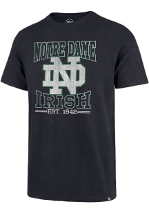 47 Notre Dame Fighting Irish Navy Blue Scrum Short Sleeve Fashion T Shirt