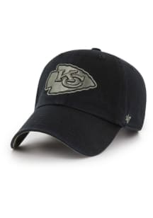 47 Kansas City Chiefs Ballpark Camo UV Clean Up Adjustable Hat - Black