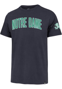 47 Notre Dame Fighting Irish Navy Blue Namesake Short Sleeve Fashion T Shirt
