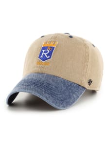 47 Kansas City Royals Eldin Side Patch Clean Up Adjustable Hat - Brown