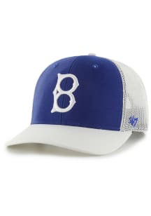 47 Los Angeles Dodgers Side Note Trucker Adjustable Hat - Blue