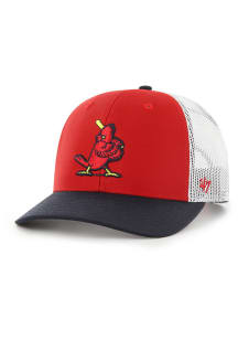 47 St Louis Cardinals Side Note Trucker Adjustable Hat - Red