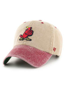 47 St Louis Cardinals Eldin Side Patch Clean Up Adjustable Hat - Brown