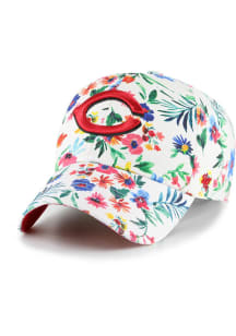 47 Cincinnati Reds White Highgrove Clean Up Womens Adjustable Hat