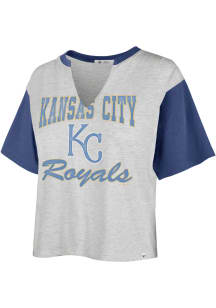 47 Kansas City Royals Womens Grey Dolly Short Sleeve T-Shirt
