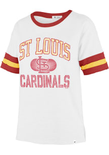47 St Louis Cardinals Womens Ivory Dani Short Sleeve T-Shirt