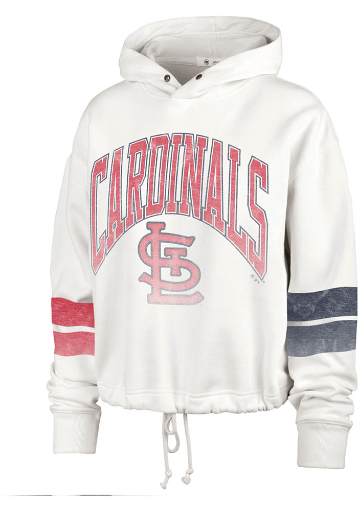47 St Louis Cardinals Womens Ivory Harper Hooded Sweatshirt
