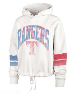 47 Texas Rangers Womens Ivory Harper Hooded Sweatshirt