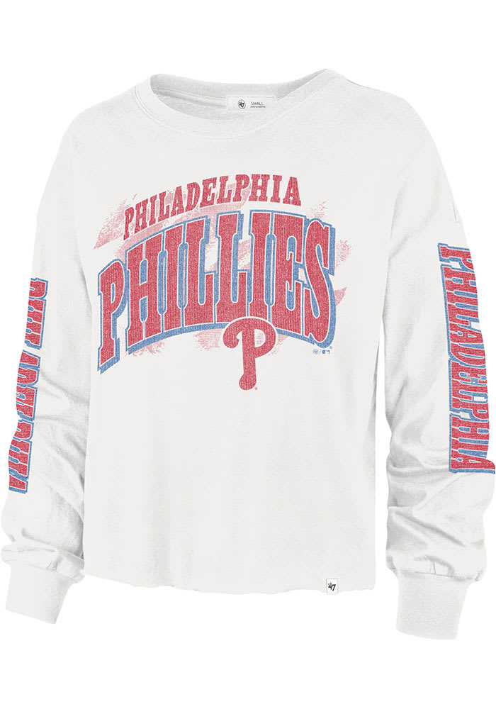 47 Philadelphia Phillies Womens White Parkway Long Sleeve LS Tee