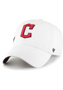 47 Cleveland Guardians White Confetti Icon Clean Up Womens Adjustable Hat
