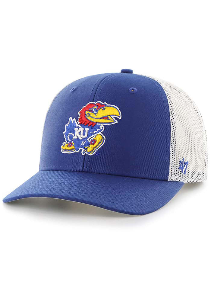 Kansas Jayhawks Gameday Flag Adjustable Hat - Red/White/Blue