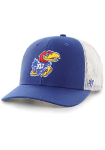 47 Kansas Jayhawks Blue Trucker Youth Adjustable Hat