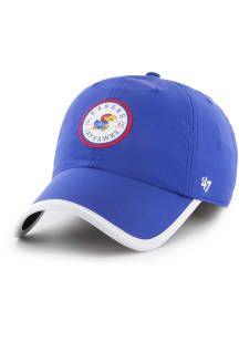 47 Kansas Jayhawks Microburst Clean Up Adjustable Hat - Blue