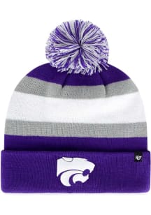 K-State Wildcats 47 Breakaway Cuff Mens Knit Hat - Purple