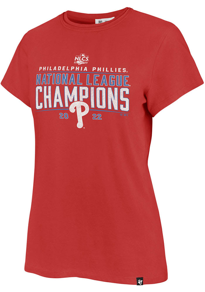 Fanatics Branded Philadelphia Phillies White 2022 nlcs Champion LR Short Sleeve T Shirt, White, 100% Cotton, Size 5XL, Rally House