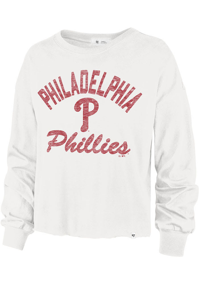 47 Philadelphia Phillies Womens White Parkway Long Sleeve LS Tee