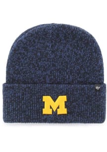 Michigan Wolverines 47 Brain Freeze Cuff Mens Knit Hat - Navy Blue