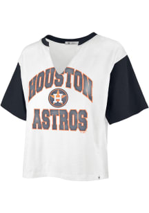 47 Houston Astros Womens White Dolly Short Sleeve T-Shirt