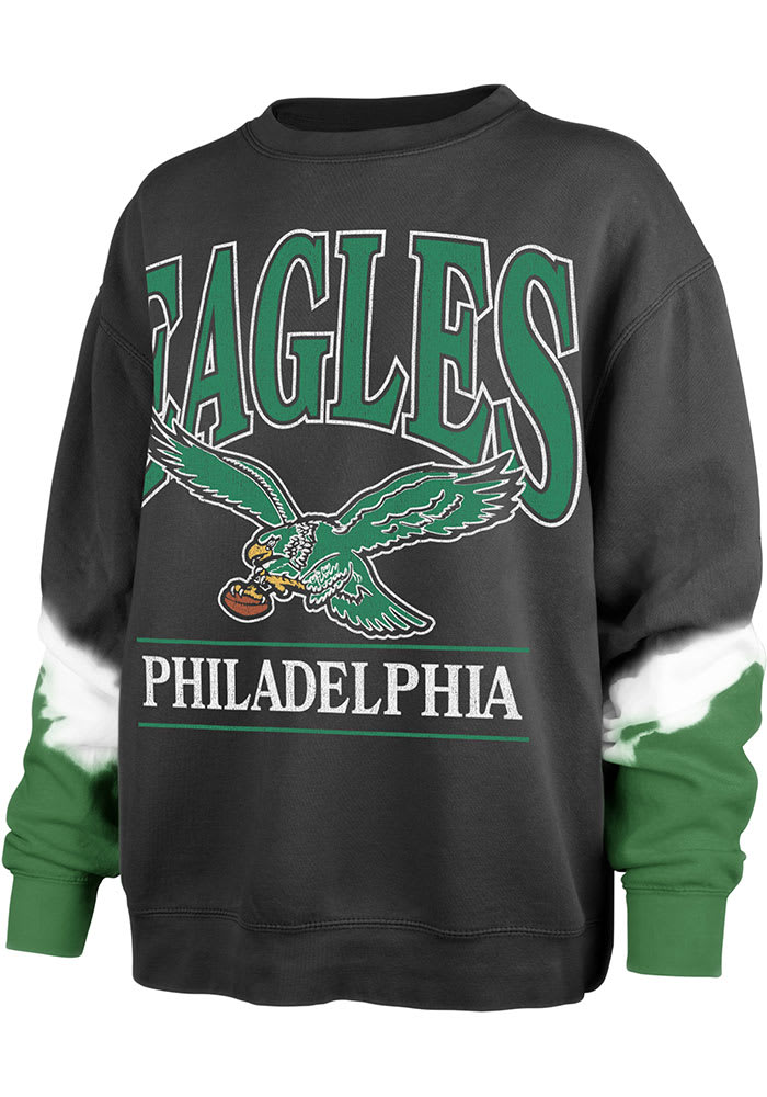 Philadelphia Eagles 47 Brand Green Vintage Tubular Logo T-Shirt