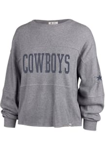 47 Dallas Cowboys Womens Grey Get Loud LS Tee