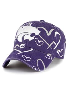 47 K-State Wildcats Purple Adore Clean Up Youth Adjustable Hat