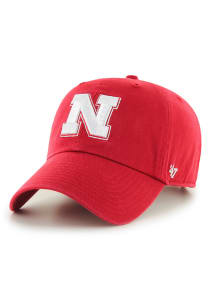 47 Nebraska Cornhuskers Red Clean Up Youth Adjustable Hat