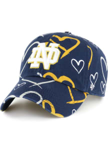 47 Notre Dame Fighting Irish Navy Blue Adore Clean Up Youth Adjustable Hat