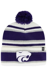 47 K-State Wildcats Purple Stripling Cuff Knit Youth Knit Hat