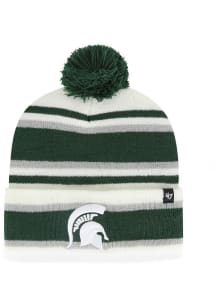 47 Michigan State Spartans Green Stripling Cuff Knit Youth Knit Hat