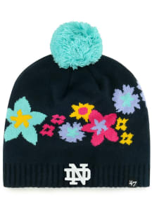 47 Notre Dame Fighting Irish Navy Blue Buttercup Beanie Youth Knit Hat