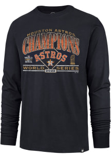 47 Houston Astros Navy Blue 2022 World Series Champions Franklin Long Sleeve T Shirt