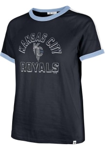 47 Kansas City Royals Womens Navy Blue City Connect Short Sleeve T-Shirt