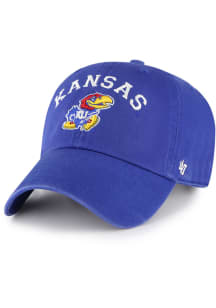 47 Kansas Jayhawks Classic Arch Clean Up Adjustable Hat - Blue