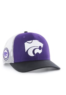 47 K-State Wildcats Side Note Trucker Adjustable Hat - Purple