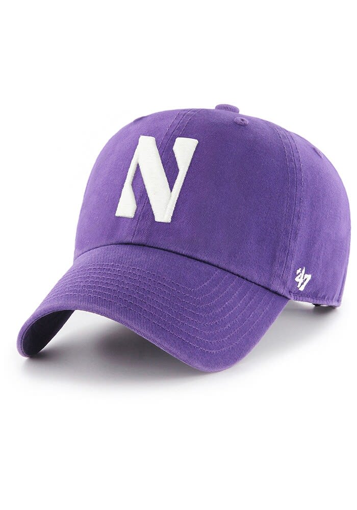 47 PURPLE Northwestern Wildcats Clean Up Adjustable Hat