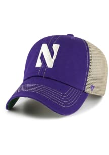 47 Purple Northwestern Wildcats Trawler Clean Up Adjustable Hat