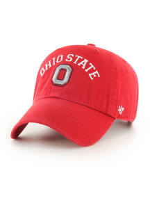 47 Ohio State Buckeyes Classic Arch Clean Up Adjustable Hat - Red