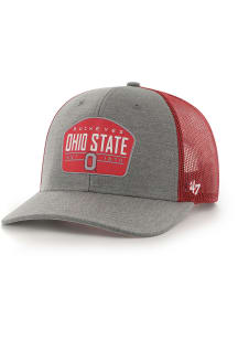 47 Ohio State Buckeyes Slate Trucker Adjustable Hat - Grey