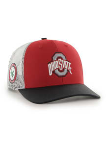 47 Ohio State Buckeyes Side Note Trucker Adjustable Hat - Red