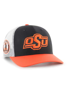 47 Oklahoma State Cowboys Side Note Trucker Adjustable Hat - Orange