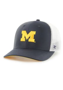 47 Michigan Wolverines Mens Navy Blue Trophy Flex Hat