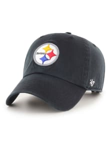47 Pittsburgh Steelers Black Clean Up Youth Adjustable Hat