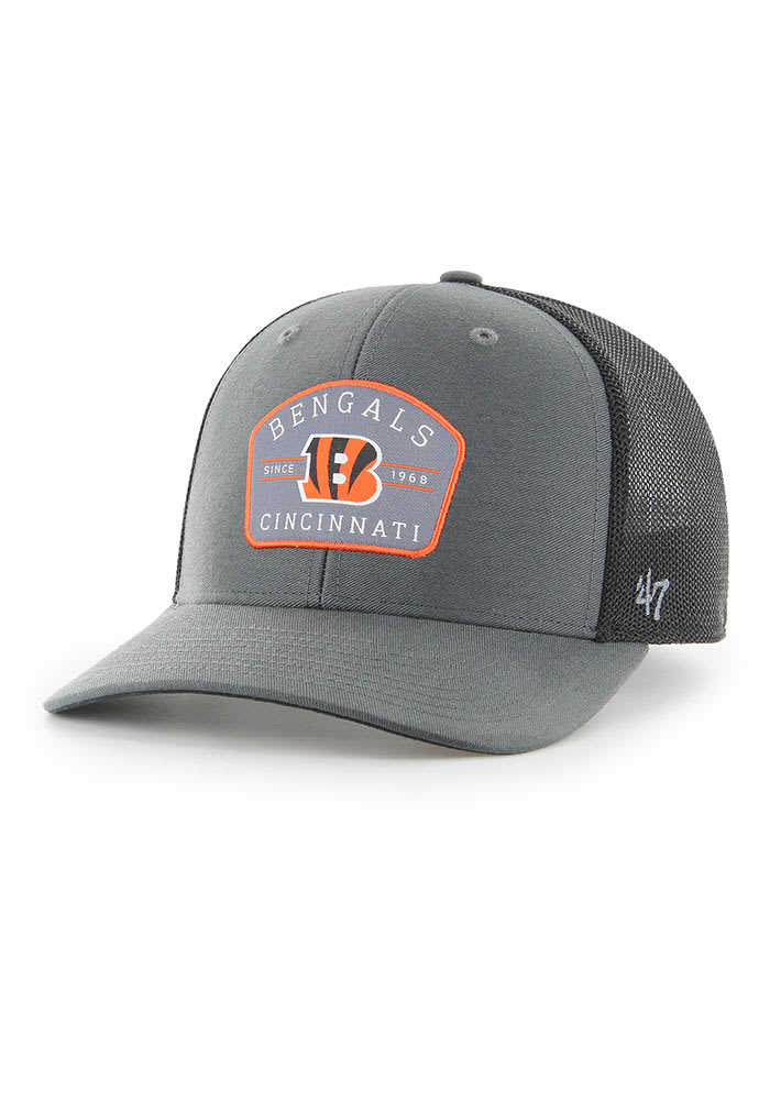 47 Cincinnati Bengals Mens Charcoal Primer Trophy Flex Hat