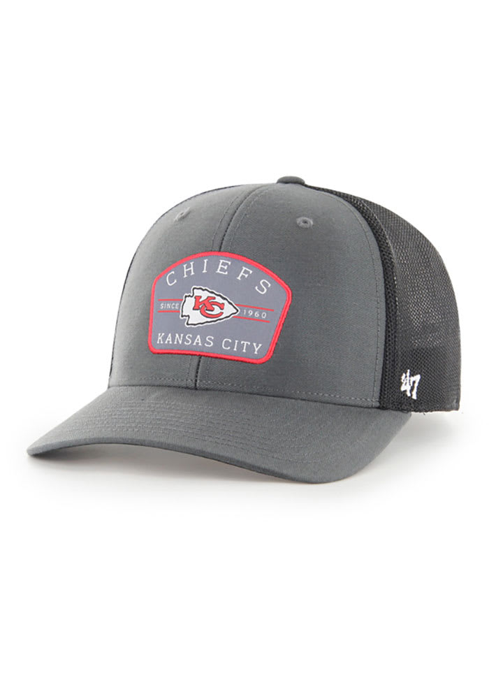 47 Kansas City Chiefs Mens Charcoal Primer Trophy Flex Hat