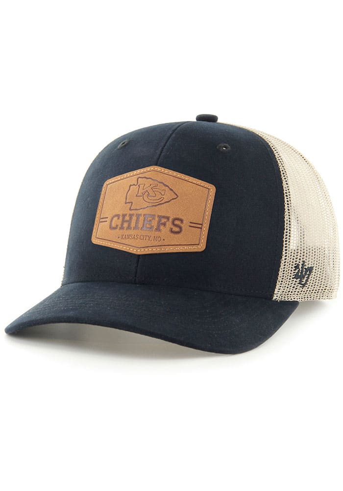 47 Brand '47 Black, Natural Kansas City Chiefs Rawhide Trucker