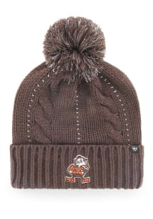 Brownie  47 Cleveland Browns Brown Brownie Bauble Womens Knit Hat
