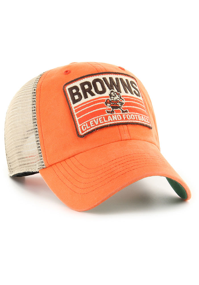 Brownie Cleveland Browns Brownie Four Stroke Clean Up Adjustable Hat - Orange