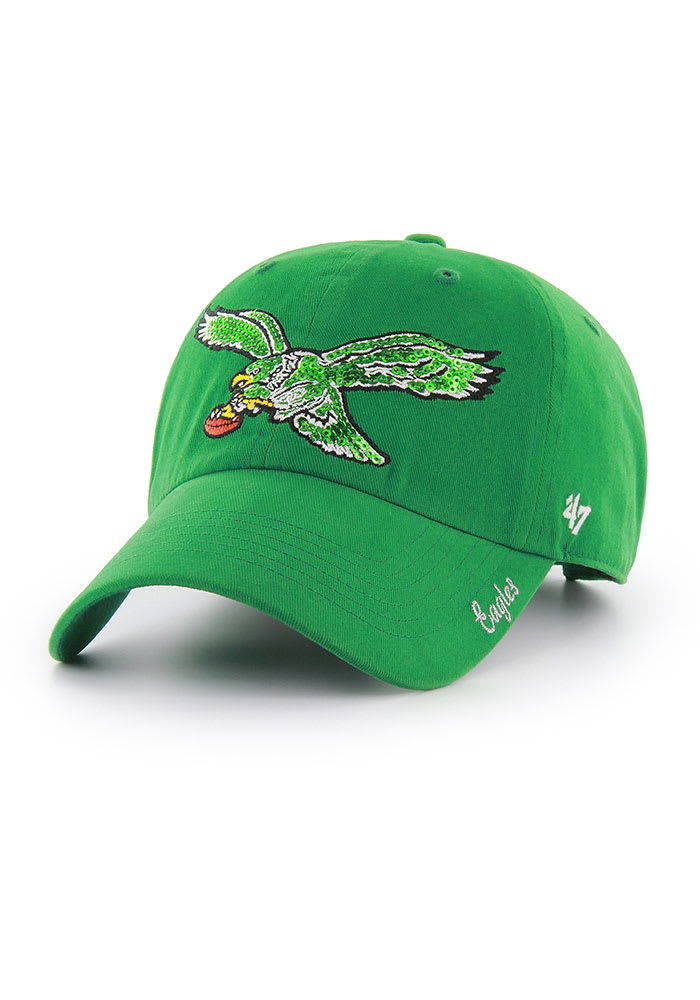 Philadelphia Eagles Kelly Green Cleanup hat with Vintage Logo - Shibe  Vintage Sports